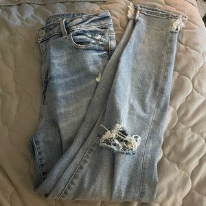 American Eagle super stretchy denim jeans high waisted